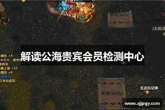 解读公海贵宾会员检测中心